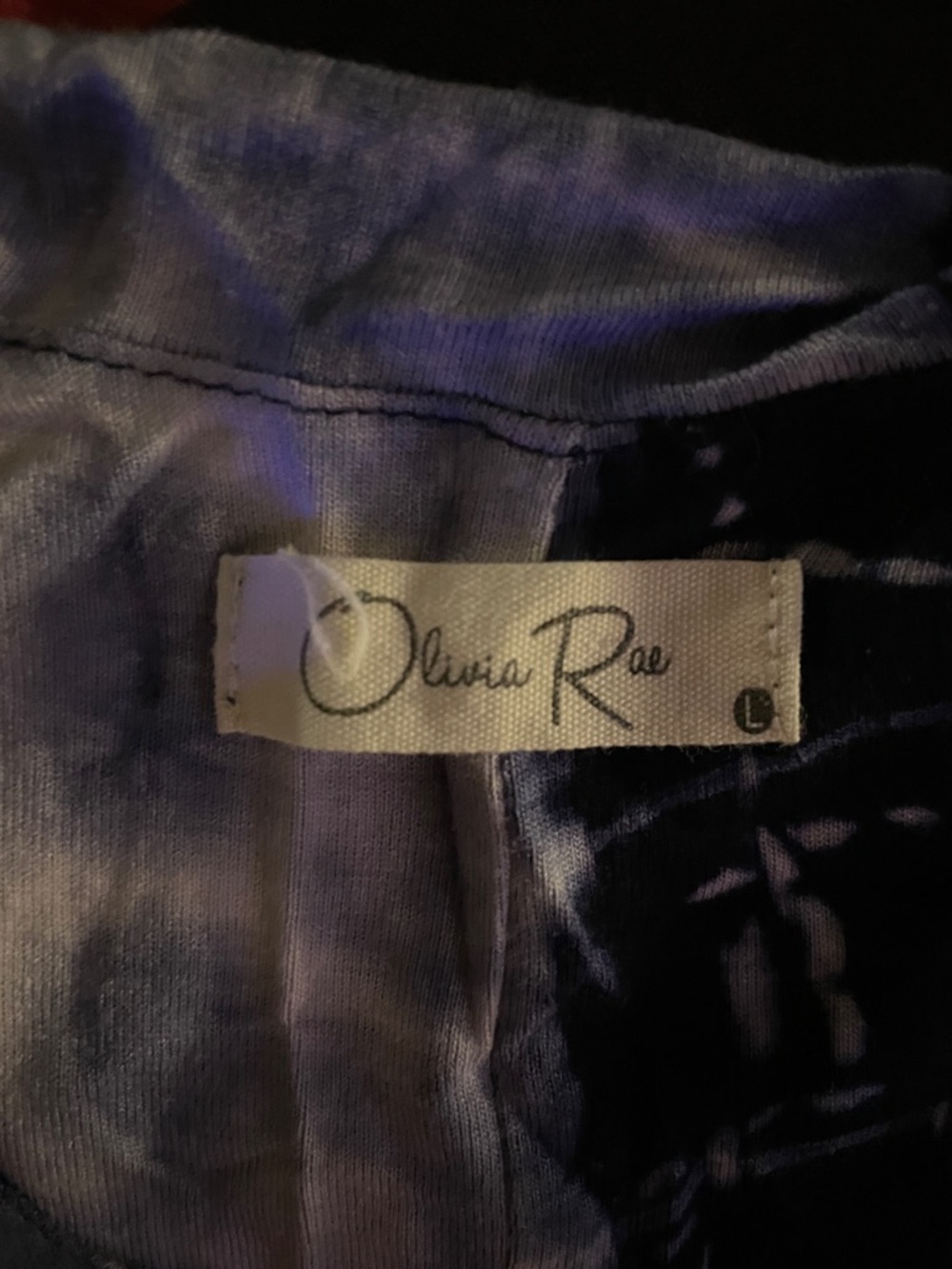 Olivia Rae Blue Tie-Dye Spaghetti Strap Maxi Dress - Picture 4 of 4